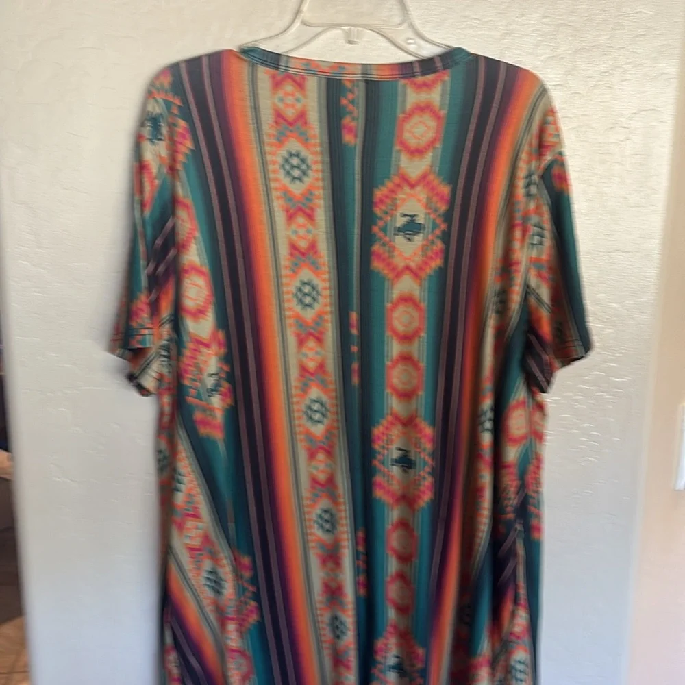 Colorful Geometric Pattern Dress - Picture 6 of 9